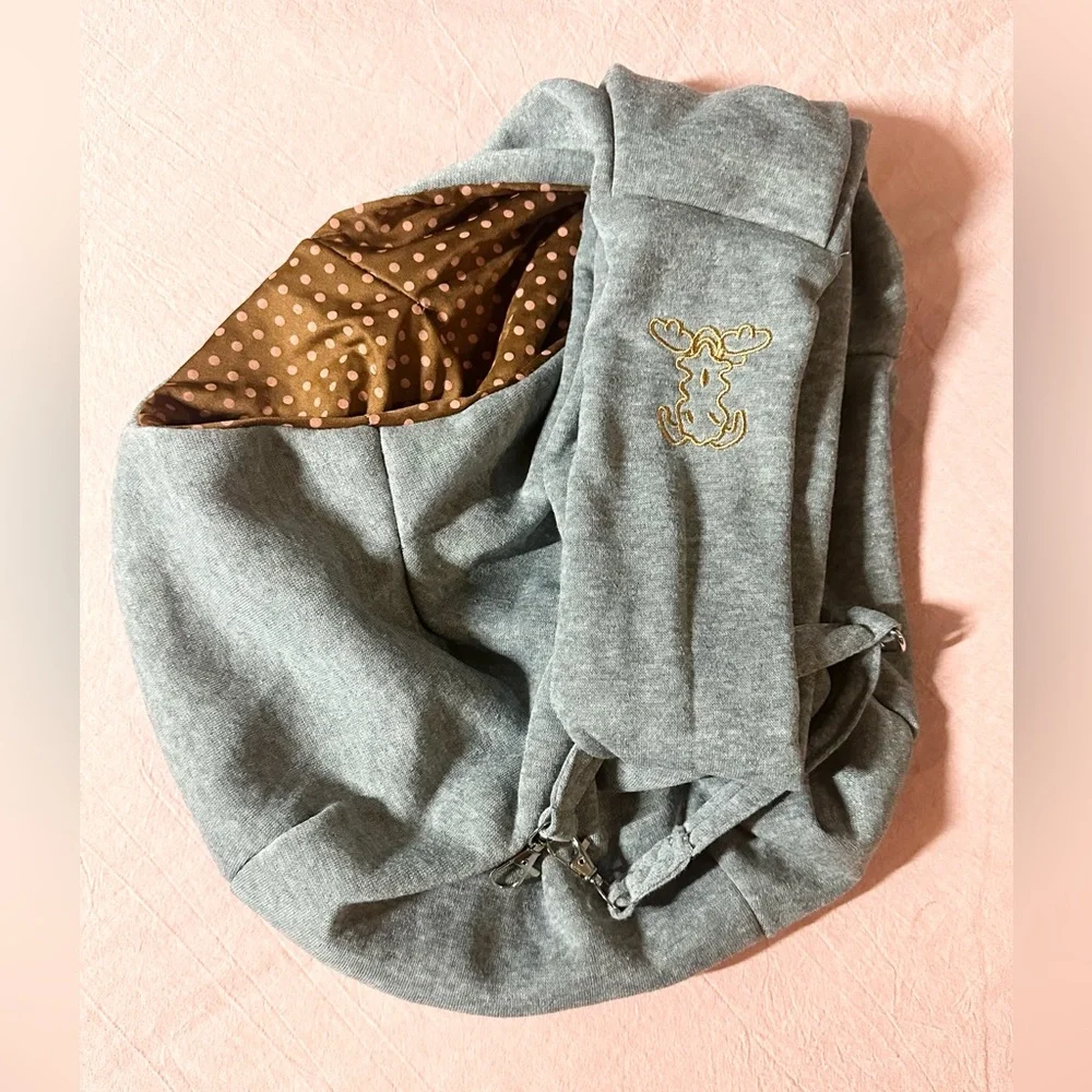 Cozy Gray and Brown Pet Carrier